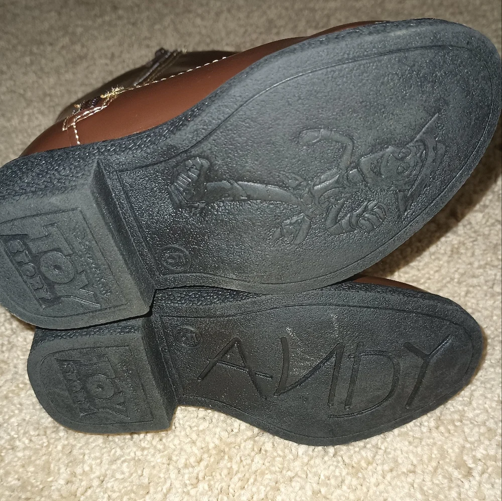 Kids Disney Pixar‎ Toy Story Brown Light Up Cowboy Boots 5